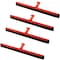 Alpine Industries Standard Floor Squeegee, 22" Dual Moss , Red, PK4 ALP440-22-OR-4pk - alternate 5